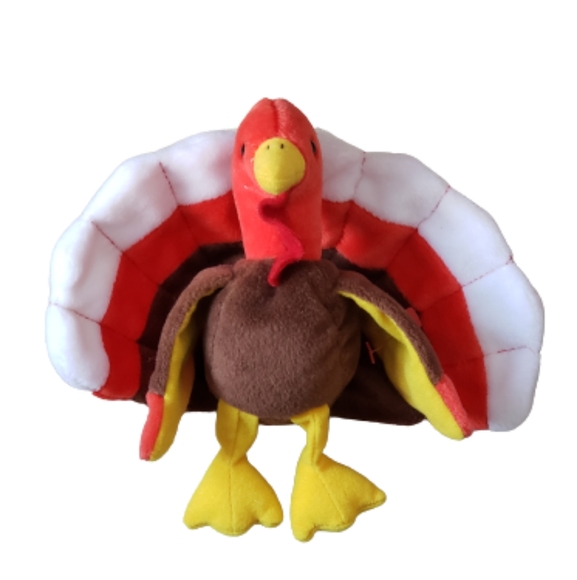 Rare 1996 TY Beanie Babies Gobbles The Turkey - Picture 1 of 5